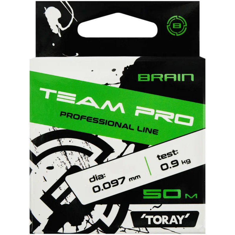 Волосінь Brain Team Pro 50m 0.193mm 3.6kg Clear