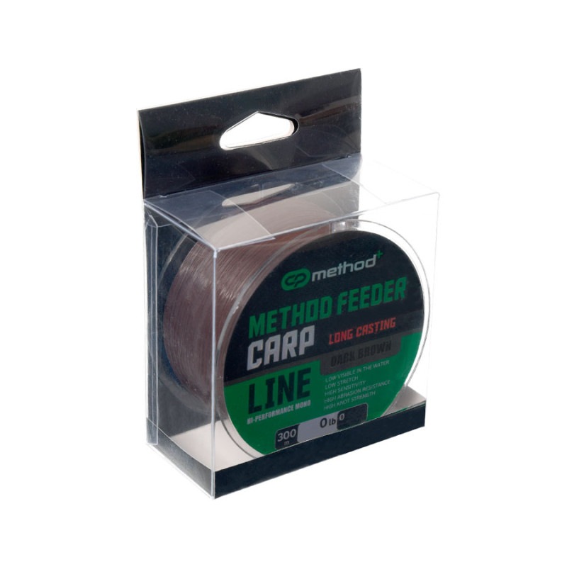 Волосінь Carp Pro Method+ Method Feeder Carp Dark Brown 300м 0.25мм