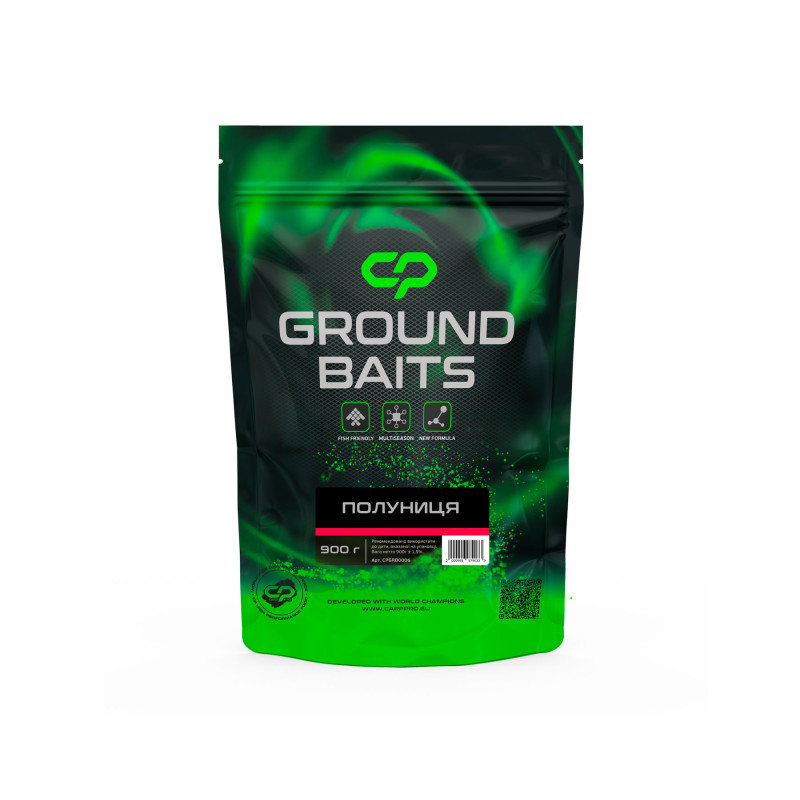 Прикормка Carp Pro Groundbaits Полуниця 900 г