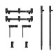 Набір стійок із буз-барами для трьох вудилищ Carp Pro Rondel 3 Rods Stand Kit