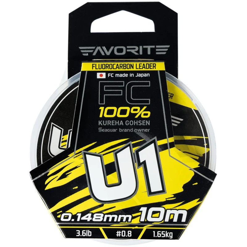 Флюорокарбон Favorite U1 FC 10m #3.5/0.31mm 14.1lb/6.38kg