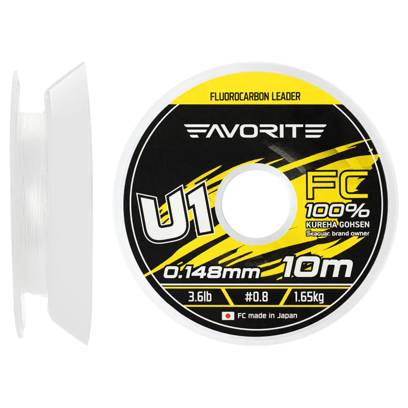Флюорокарбон Favorite U1 FC 10m #3.5/0.31mm 14.1lb/6.38kg