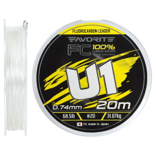 Флюорокарбон Favorite U1 FC 20m #22.0/0.78mm 81.6lb/37.0kg