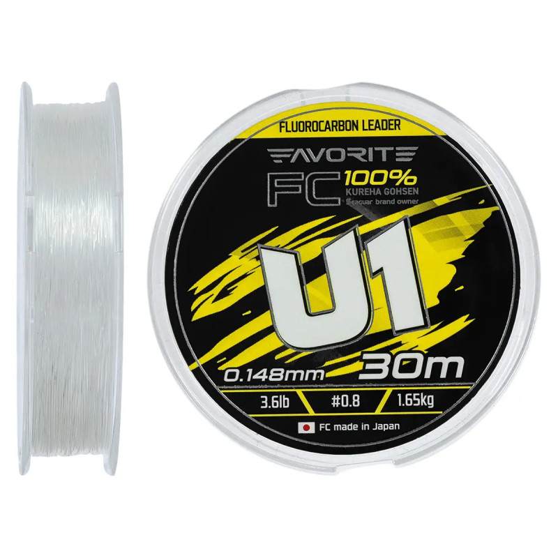 Флюорокарбон Favorite U1 FC 30m #1.75/0.22mm 7.6lb/3.46kg