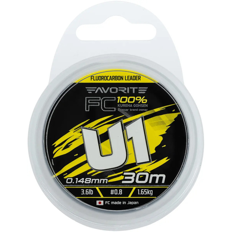 Флюорокарбон Favorite U1 FC 30m #1.75/0.22mm 7.6lb/3.46kg