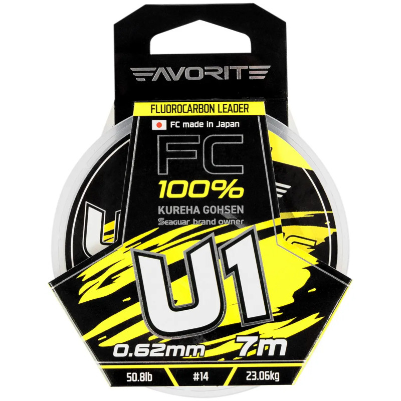 Флюорокарбон Favorite U1 FC 7m #14.0/0.62mm 50.8lb/23.06kg