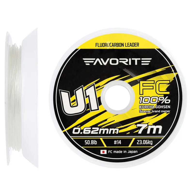Флюорокарбон Favorite U1 FC 7m #14.0/0.62mm 50.8lb/23.06kg
