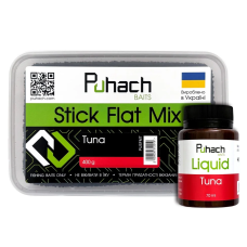 Набір пелетс + ліквід Puhach Baits Stick Flat Mix Tuna+ Liquid Tuna