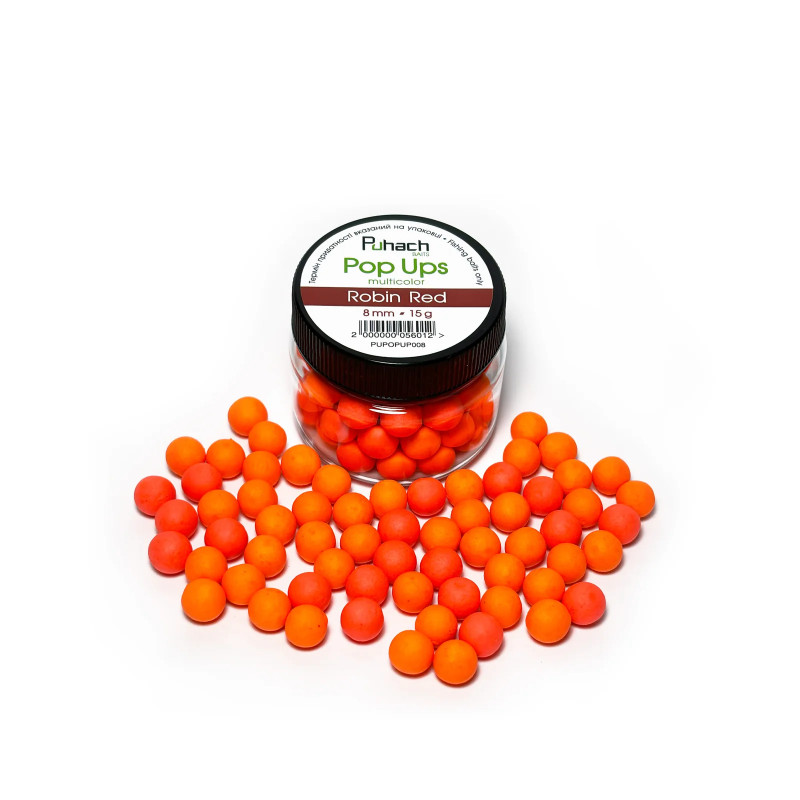 Попап Puhach Baits Pop Ups 8 mm Multicolor - Robin Red (Робін Ред)