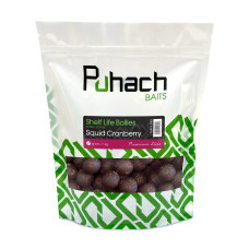 Варені бойли Puhach Baits Premium Line Shelf Life Boilies 24 mm 1 kg - Squid Сranberry (Кальмар Журавлина)