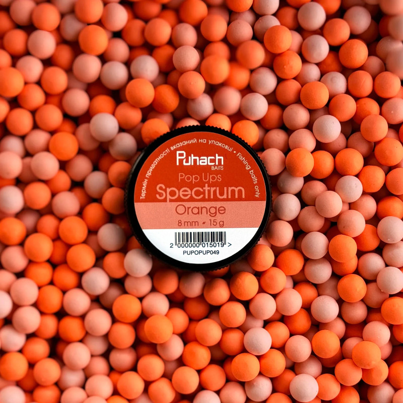 Попап Puhach Baits Pop Ups 8 mm Spectrum - Orange (Помаранчевий)