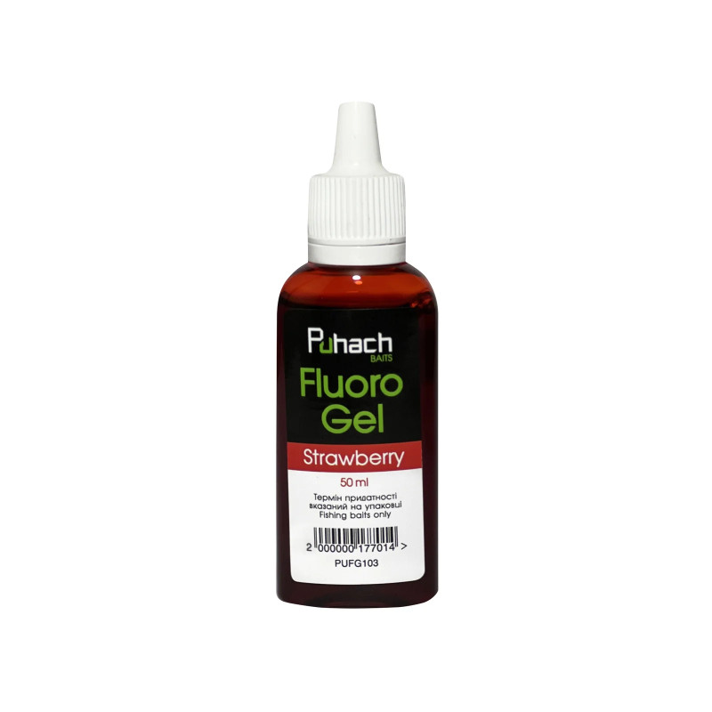 Флюоро гель Puhach Baits Fluoro Gel 50 ml - Strawberry (Полуниця)